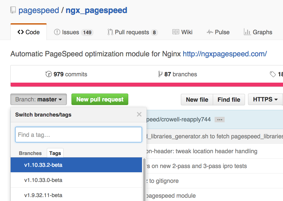 pagespeed-git